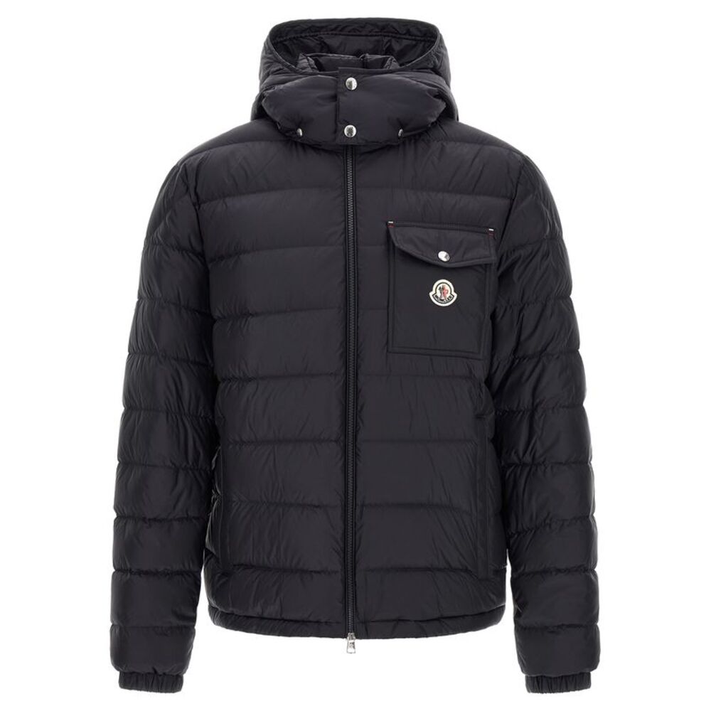 Moncler Blue Polyamide Full-Length Men's Jacket